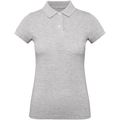 Polo Orgánico Mujer Heather Grey L