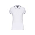 Polo 5 botones mujer White / Navy / White L