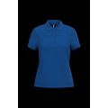 Polo piqué de manga corta de mujer Royal Blue S