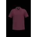 Polo de algodón manga corta para hombre Wine L