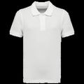 Polo algodón orgánico infantil White 6/8 Ans