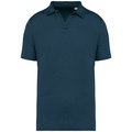 Polo 100% lino hombre Peacock Blue M