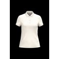 Polo ajustado de chica de algodón orgánico Ivory M