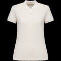 Polo ajustado de chica de algodón orgánico Ivory XS