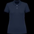 Polo ajustado de chica de algodón orgánico Navy Blue M