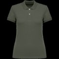 Polo ajustado de chica de algodón orgánico Organic Khaki XL