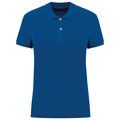 Polo ajustado de chica de algodón orgánico Sea Blue XXL