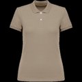 Polo ajustado de chica de algodón orgánico Wet Sand S