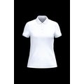Polo ajustado de chica de algodón orgánico White Xl