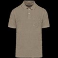 Polo ajustado eco hombre Cream Coffee M
