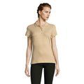 Polo Ajustado Mujer 210g Algodón Sand L