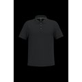 Polo de algodón manga corta para hombre Black S