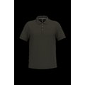 Polo de algodón manga corta para hombre Dark Khaki L