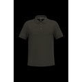Polo de algodón manga corta para hombre Dark Khaki Xl
