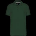 Polo de algodón manga corta para hombre Forest Green XXL
