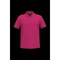 Polo de algodón manga corta para hombre Fuchsia 4Xl
