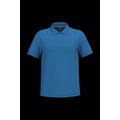 Polo de algodón manga corta para hombre Light Royal Blue 4Xl