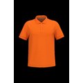 Polo de algodón manga corta para hombre Orange Xl