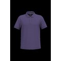 Polo de algodón manga corta para hombre Purple 3Xl