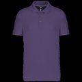 Polo de algodón manga corta para hombre Purple XXL