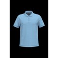 Polo de algodón manga corta para hombre Sky Blue Xl