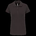 Polo algodón manga corta mujer DARK GREY S