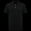 Polo algodón orgánico infantil Black 10/12 ans