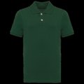 Polo algodón orgánico infantil Forest Green 6/8 Ans