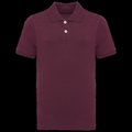 Polo algodón orgánico infantil Wine 4/6 ans