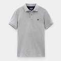 Polo de algodón orgánico Medium Grey Heather Xxl