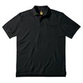 Polo de algodón peinado Black 3XL
