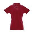 Polo Algodón-Poliéster Mujer Burdeos XL