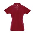 Polo Algodón-Poliéster Mujer Burdeos XXL