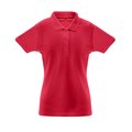 Polo Algodón-Poliéster Mujer Rojo XL