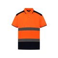 Polo Alta Visibilidad Bicolor Hi Vis Orange / Navy L