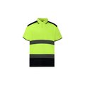 Polo Alta Visibilidad Bicolor Hi Vis Yellow / Navy XL