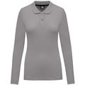 Polo Antibacteriano Mujer Manga Larga Alloy Grey 3XL