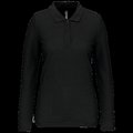 Polo Antibacteriano Mujer Manga Larga Black M