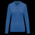 Polo Antibacteriano Mujer Manga Larga Light Royal Blue XL