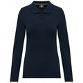 Polo Antibacteriano Mujer Manga Larga Navy L