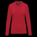 Polo Antibacteriano Mujer Manga Larga Red XS