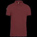 Polo atemporal manga corta hombre Wine 3Xl
