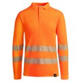 Polo AV Manga Larga Transpirable Naranja Fluor Xl