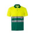 Polo con bandas reflectantes Verde/Amarillo 4Xl