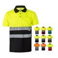 Polo con bandas reflectantes