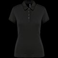 Polo básico de manga corta para mujer Black M