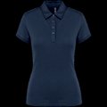 Polo básico de manga corta para mujer Navy M