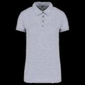 Polo básico de manga corta para mujer Oxford Grey XL