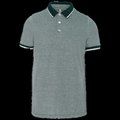 Polo bicolor hombre 100% algodón Marl Fir Green M