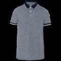 Polo bicolor hombre 100% algodón Marl Navy XXL